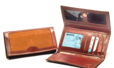 Billetera dama triple de carpincho. BILL 32