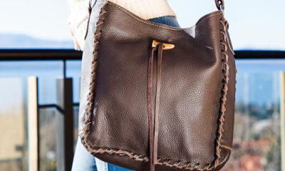 Cartera Trenzada con Flecos Marrón