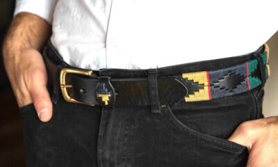 Cinturón Bordado Completo Negro