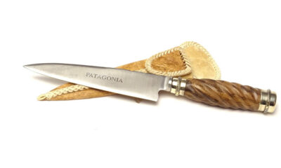 Cuchillo "Madera Galoneada y Alpaca ". CUCH 81