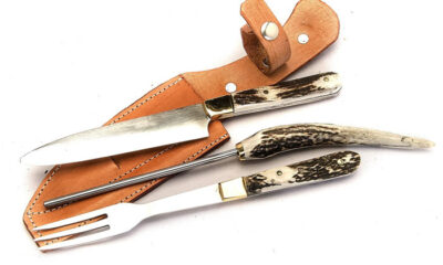 Juego "Cuchillo, Tenedor y Chaira en Asta Chico". CUCH 44