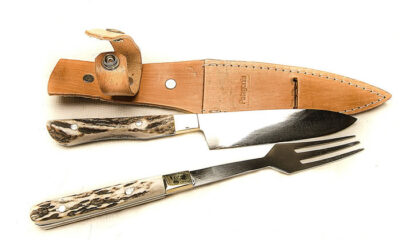 Juego " Cuchillo y Tenedor en Asta Grande". CUCH 45