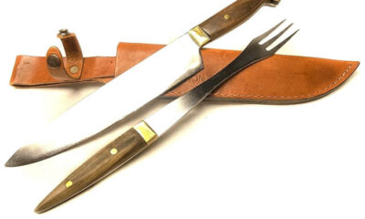 Juego "Cuchillo y Tenedor en  madera Gigante". CUCH 59