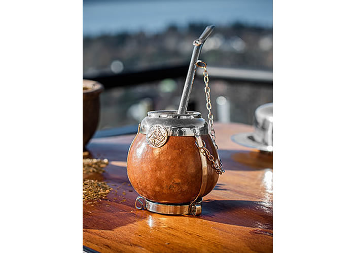 Mate de Calabaza Alpaca c/ Bombilla. MAT 12 - Imagen 3