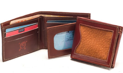 Billetera hombre de carpincho con volante. BILL 48