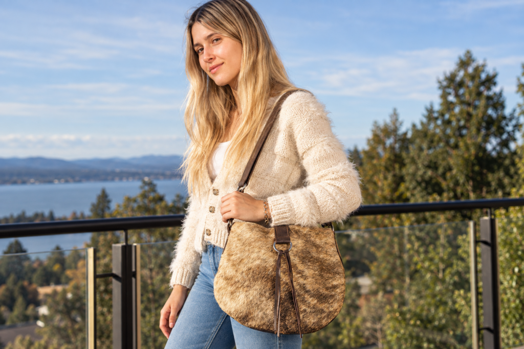 Cartera ,»Clásica de Pelo». CART 08