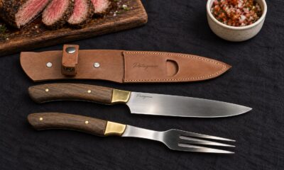 Juego» Cuchillo, Tenedor en Madera Grande «. CUCH 42 - Patagonia