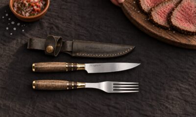 Juego «Cuchillo y Tenedor en Madera Embutido Chico». CUCH 46 - Patagonia