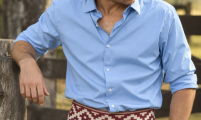 Faja Guarda Pampa tejida en hilo, en uso