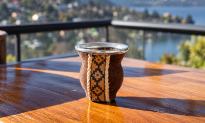 Mate de Vidrio Talón cuero o pelo